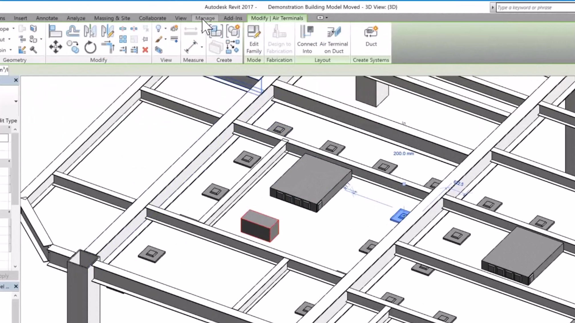 Revit Duct Demo NC